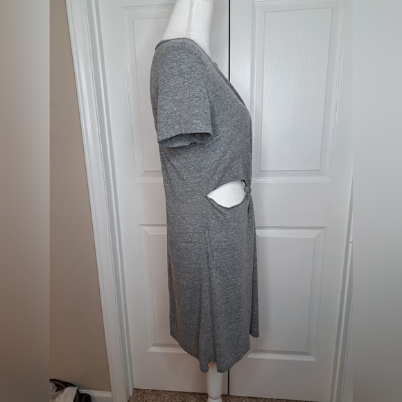 THE IMPECCABLE PIG CUT-OUT T-SHIRT DRESS, GRAY L - Picture 5 of 9